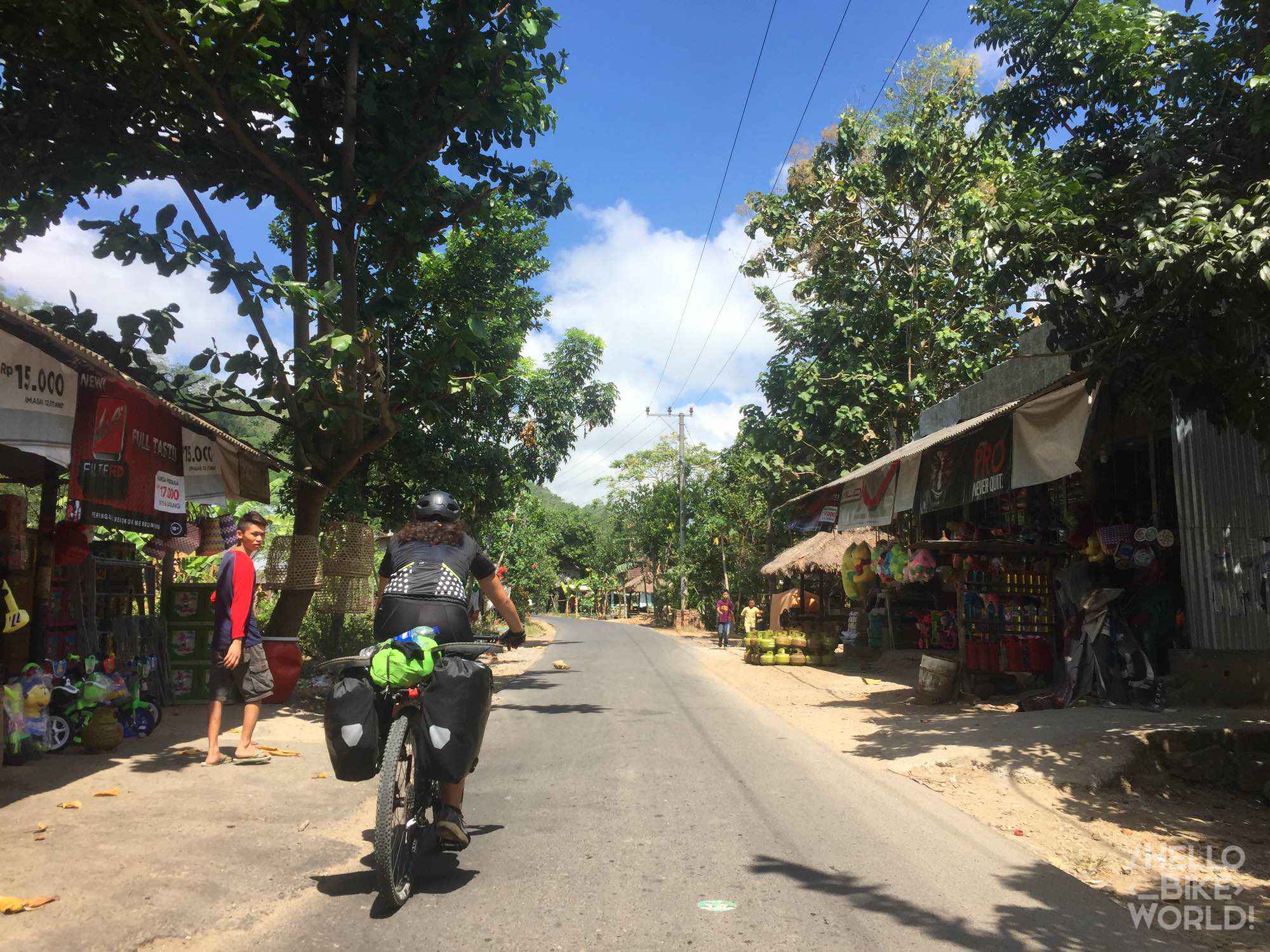 Le chemin vers Kuta Lombok