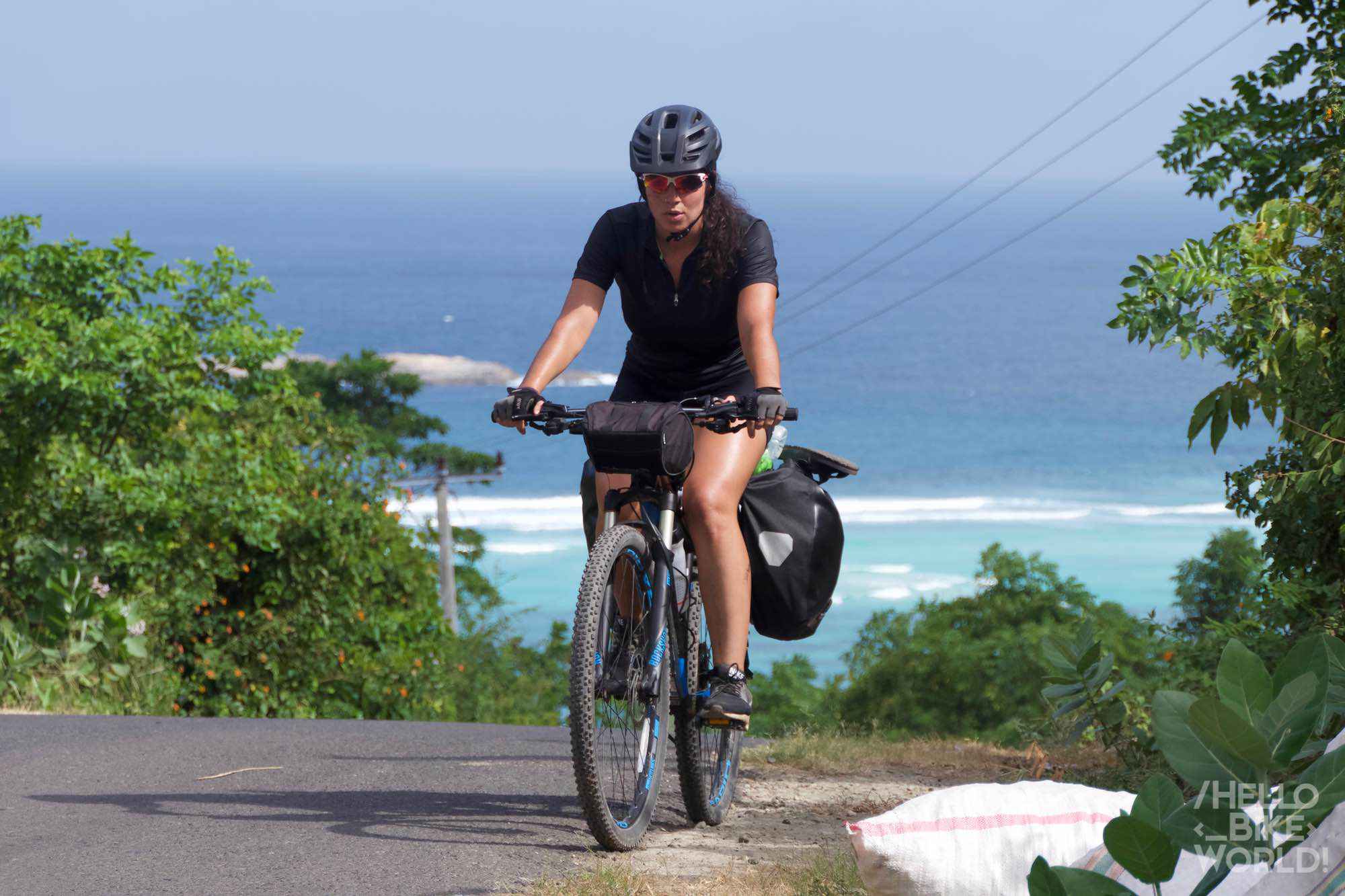 Sarah vient à bout d'une montée infernale